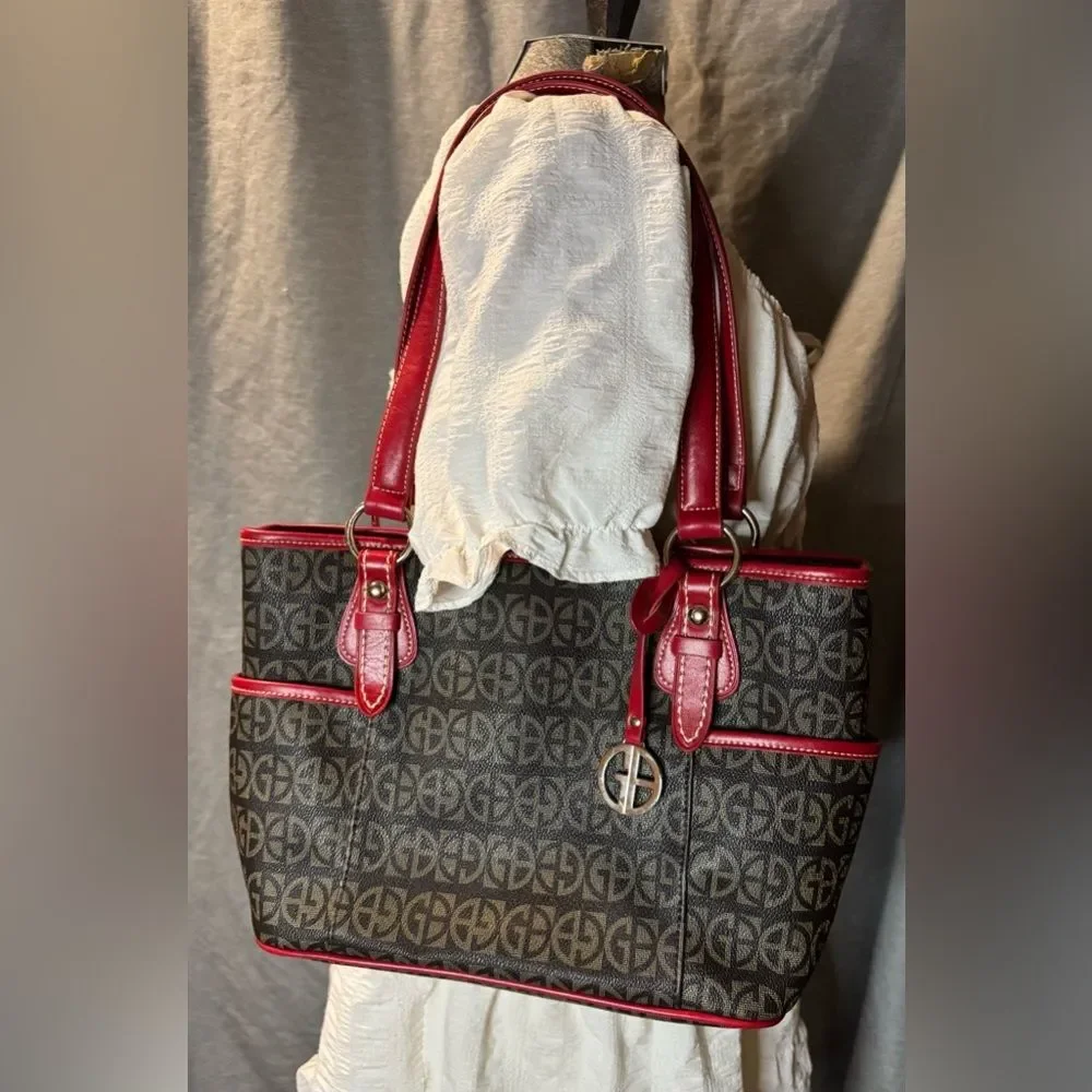Giani Bernini Red Leather Hobo Bag